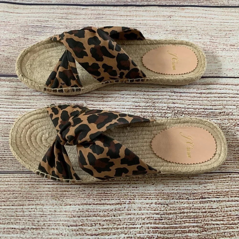 J. Crew crew leopard
